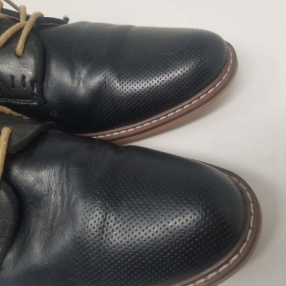 MADDEN DRESS SHOES. BLACK LEATHER LOOK SHOES 9M. - Picture 10 of 16
